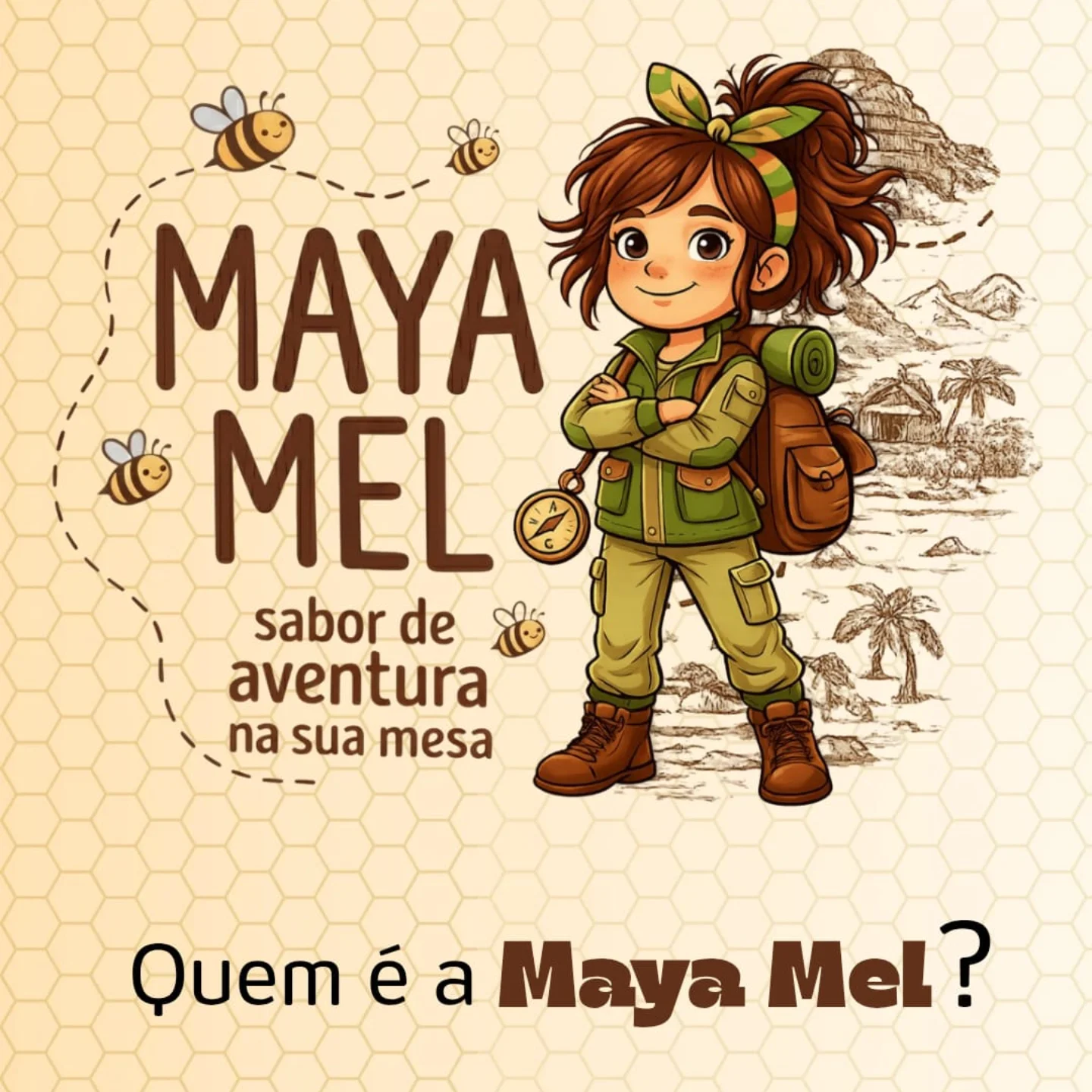 Publicação da Maya Mel com a pergunta Quem é a Maya Mel